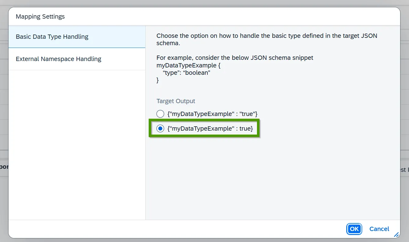 Basic Data Type Handling: emit a boolean as true rather than as "true"