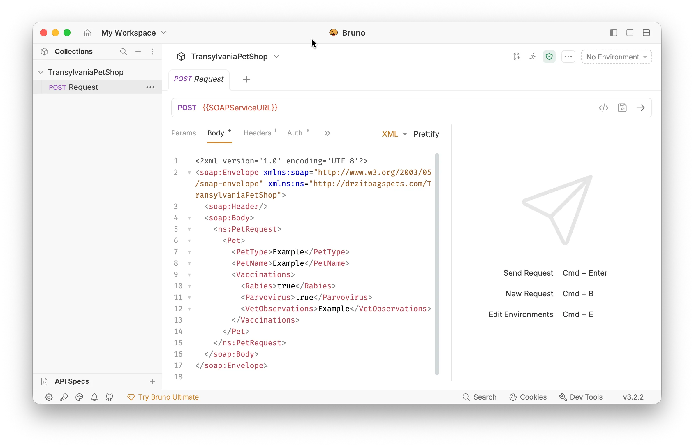 Bruno can import the request collections no problem
